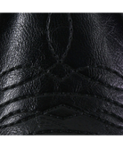 Close-up of black leather texture