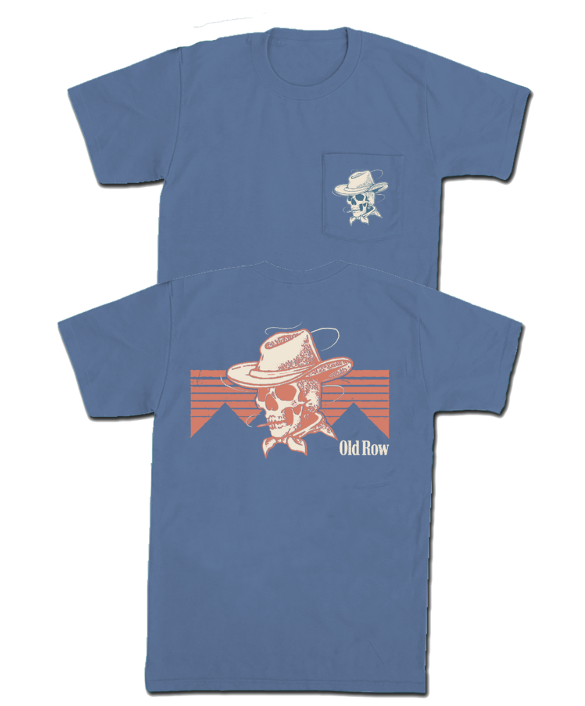 Old Row - The Cowboy Skull Pocket Tee