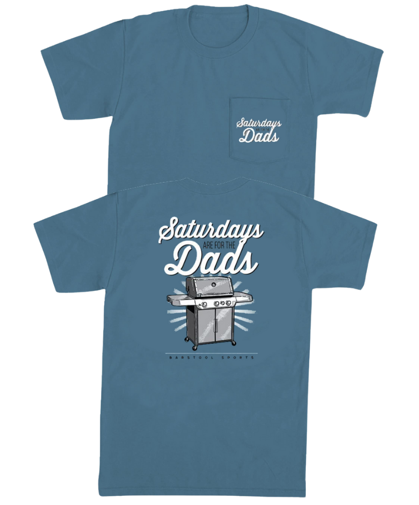Barstool Sports - Saturdays Are For The Dads Grill Pocket Tee