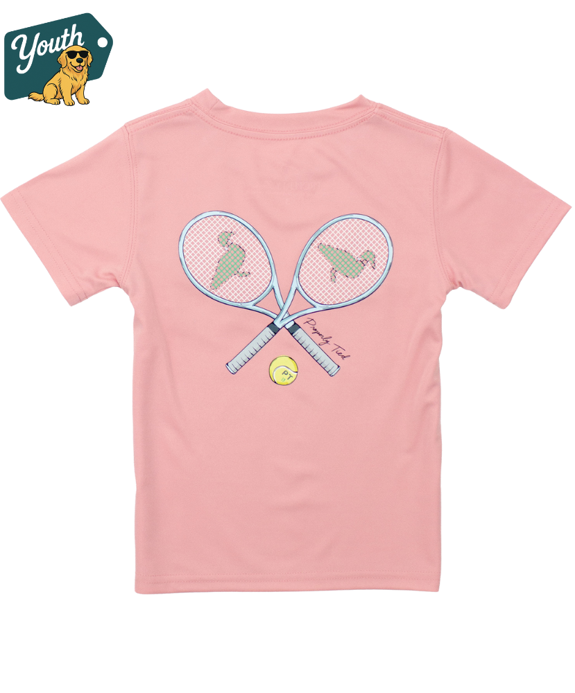 Properly Tied - Girls Performance Tennis Tee