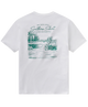 White t-shirt with green Augusta graphic and text on a white background
