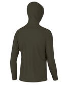 A brown hoodie with an adjustable drawstring hood, zipper front, and the 'Local Boy' brand tag visible on the chest.