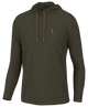 A brown hoodie with an adjustable drawstring hood, zipper front, and the 'Local Boy' brand tag visible CHEST.