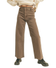 Brown pants worn by a WOMAN on a white background