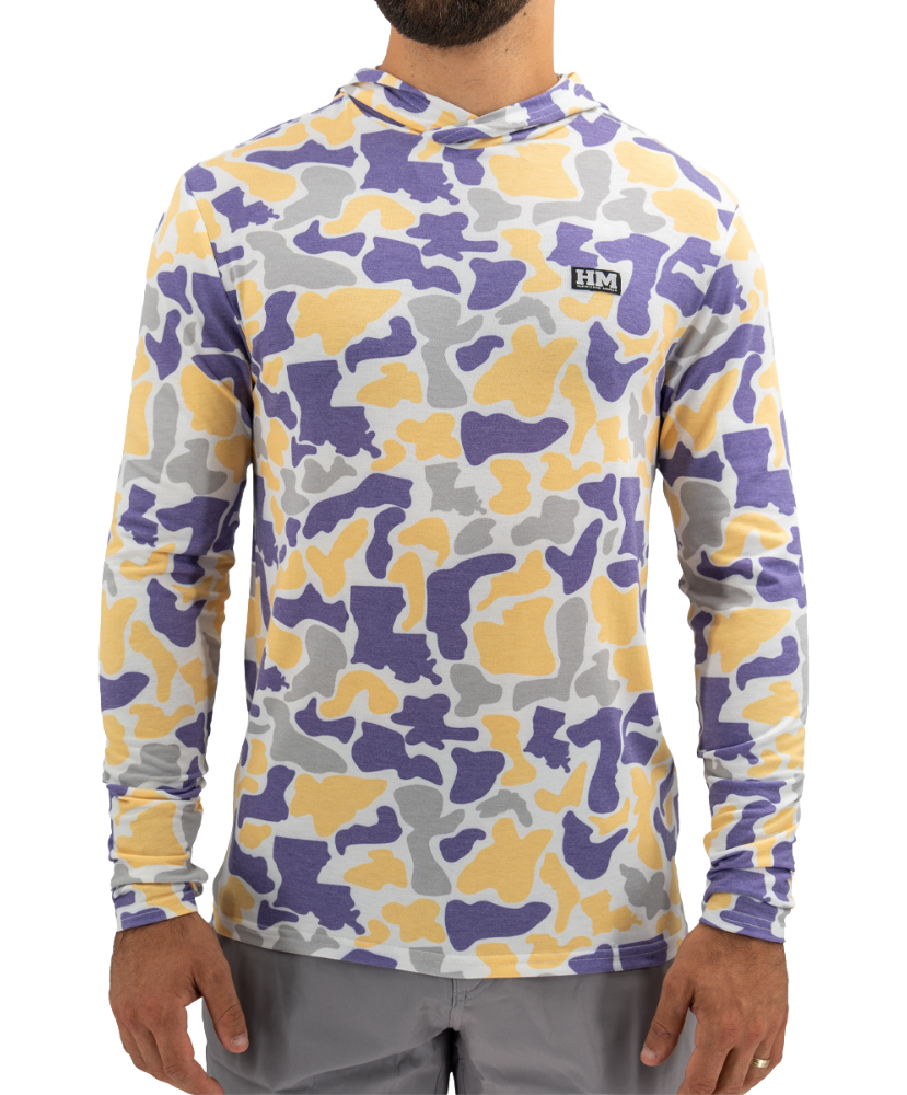 Hurricane Marsh - Bayou State Camo Migrator Hoodie