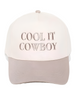 Cool It Cowboy Embroidered Trucker Hat