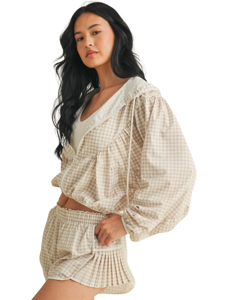 Gingham Go-Time Lightweight Jacket