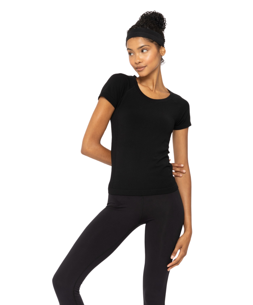 Sadie Seamless Perforated Tee