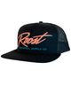 Roost - 7 Panel With Pink Script Logo Hat