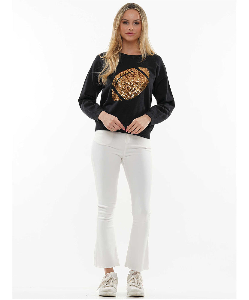 Football Fan Sequin Sweater