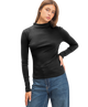 Midnight Muse Mockneck Fitted Top