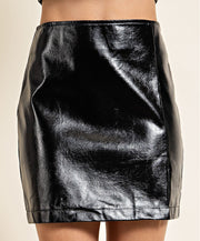 Lizzie Leather Skirt
