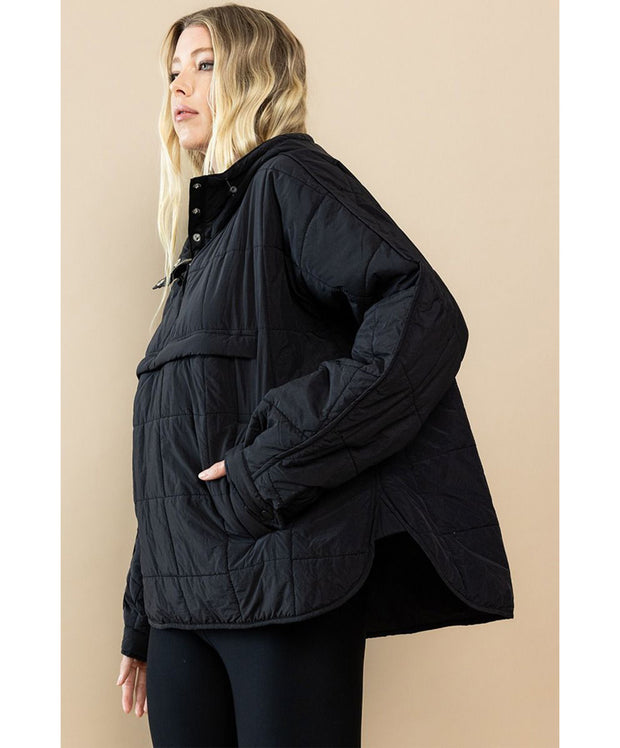 Quinn Quilted Hooded Jacket