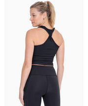 Abby Ribbed Twisted Racerback Active Top