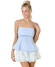 Penny Poplin Fit and Flare Tank