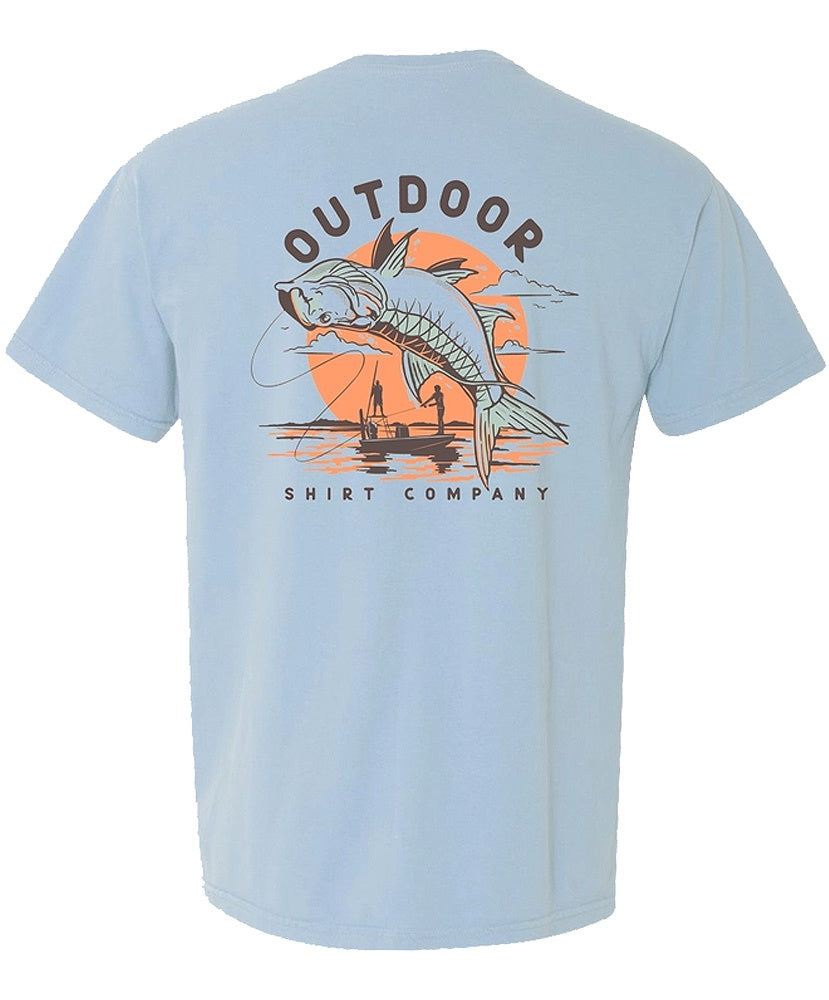 Outdoor Shirt Co - Tarpon On Fly Pocket Tee