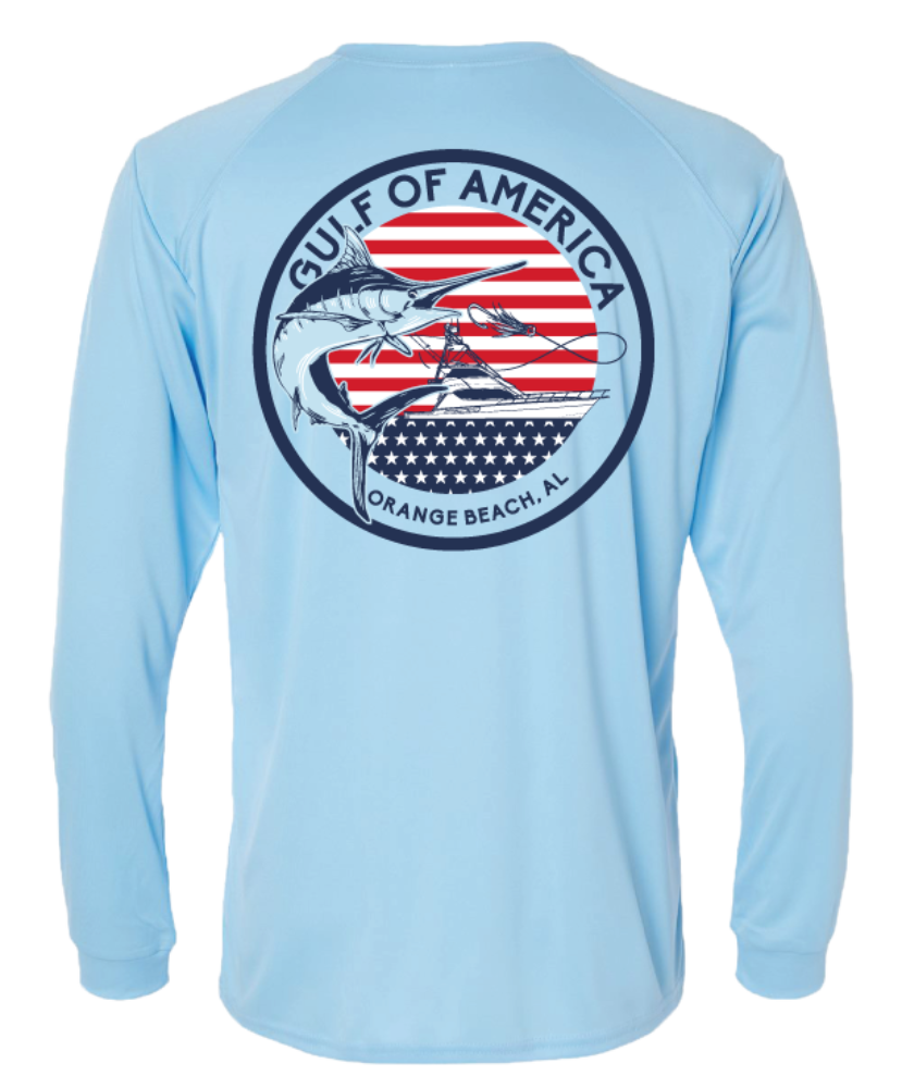 Gulf of America Marlin Circle Performance Shirt