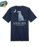 Local Boy - Youth Distressed Lcf Cobalt Dog & Moon Tee