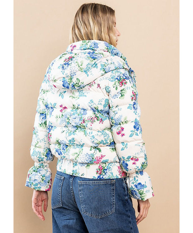 Fancy In Floral Puff Jacket