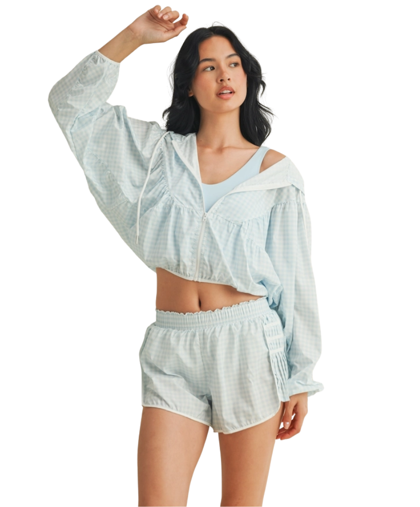 Gingham Go-Time Lightweight Jacket