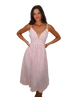 Stripe Cut Out Back Midi Dress