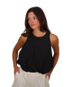 Brooke Bubble Hem Cut Out Back Top