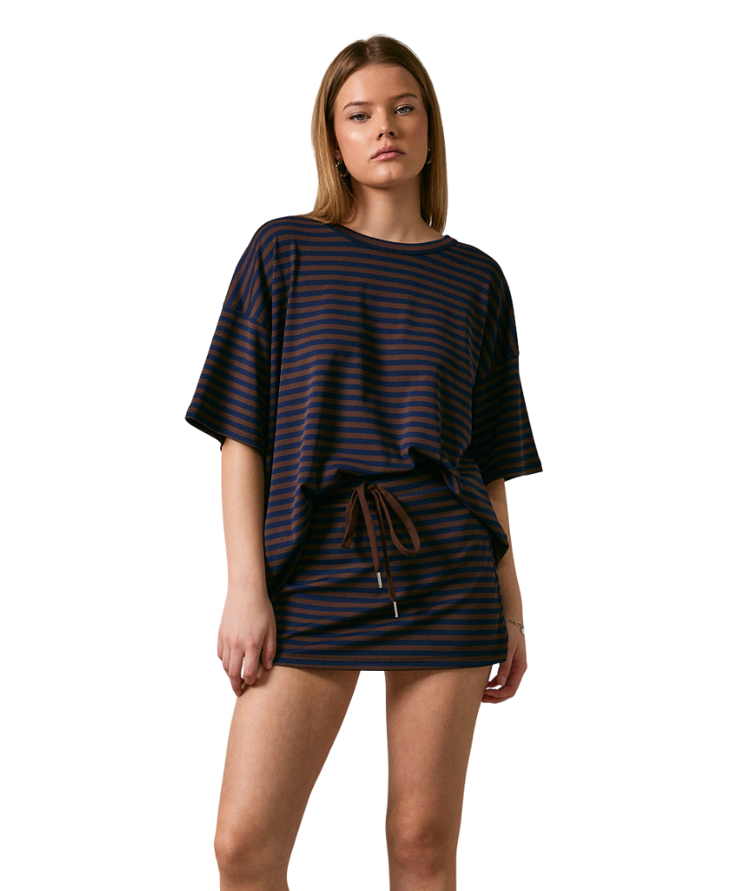 Emily Stripe Oversized Tee
