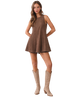 Sleeveless Flowy Trapeze Mini Romper