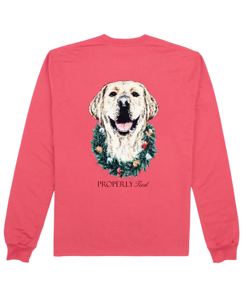 Properly Tied - Deck The Paws LS Tee