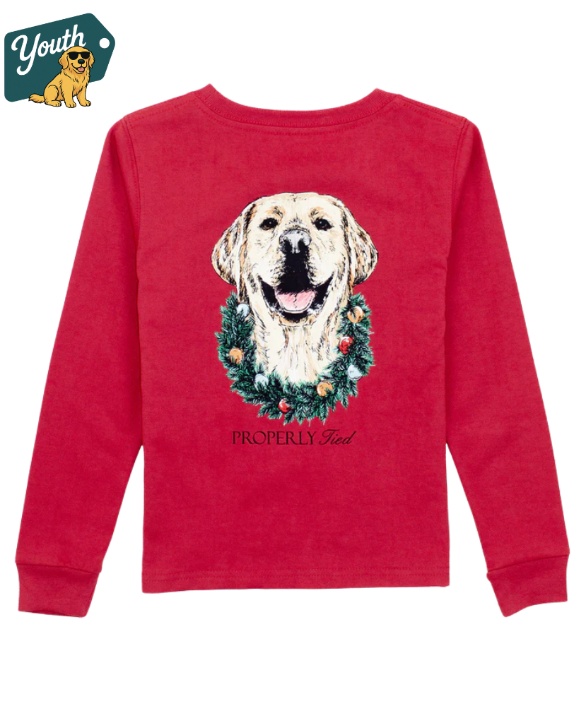 Properly Tied - Youth Deck The Paws LS Tee