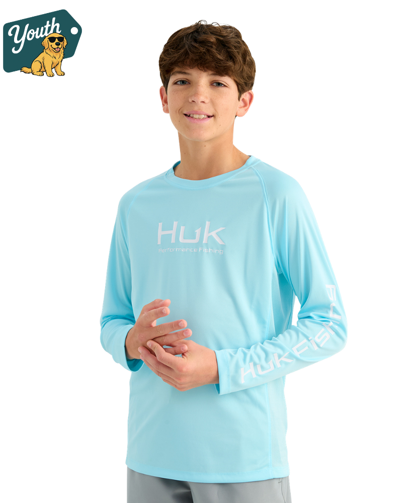 Huk - Kid's Pursuit Solid Performance Shirt LS