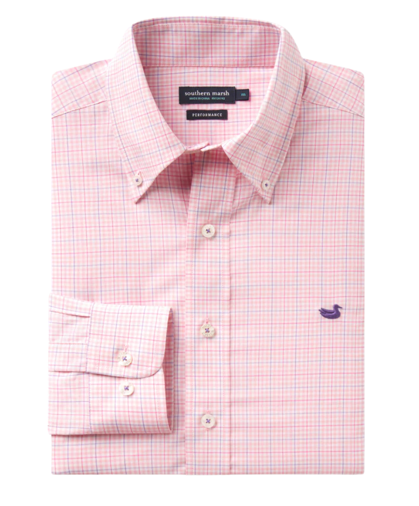Southern Marsh - Dyer Performance Gingham Dress Shirt
