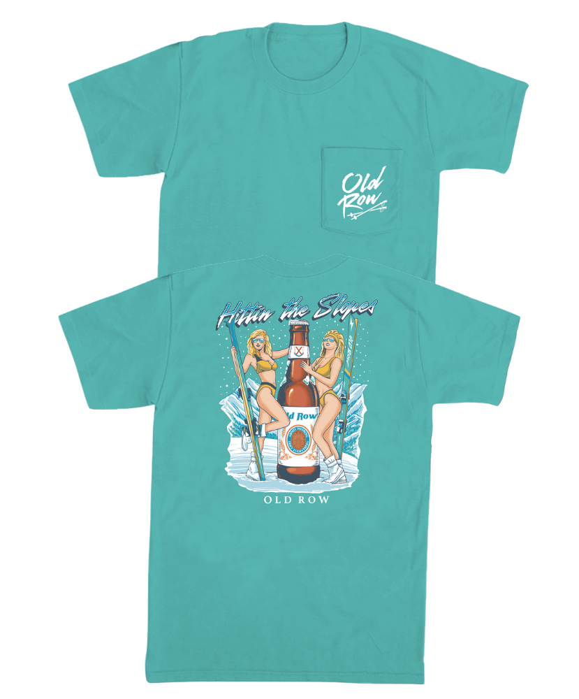 Old Row - Hitting The Slopes Chicks Pocket Tee