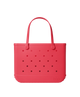 Red tote bag with black polka dots on a white background Original Bogg Bag