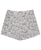 Camo Patterned shorts on a white background