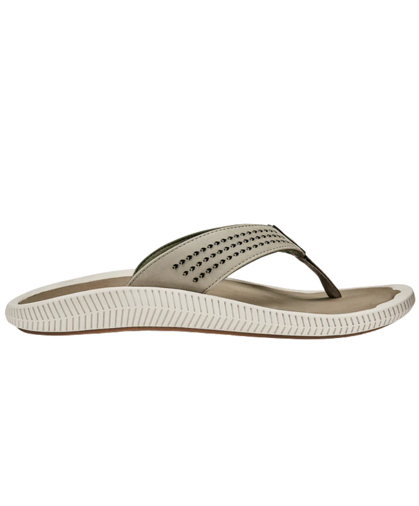 Beige sandal with a white sole on a white background