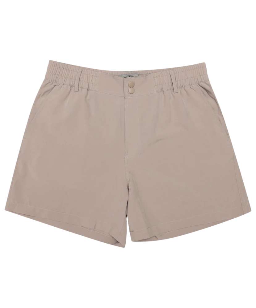 Cobblestone Khaki everyday shorts on a white background