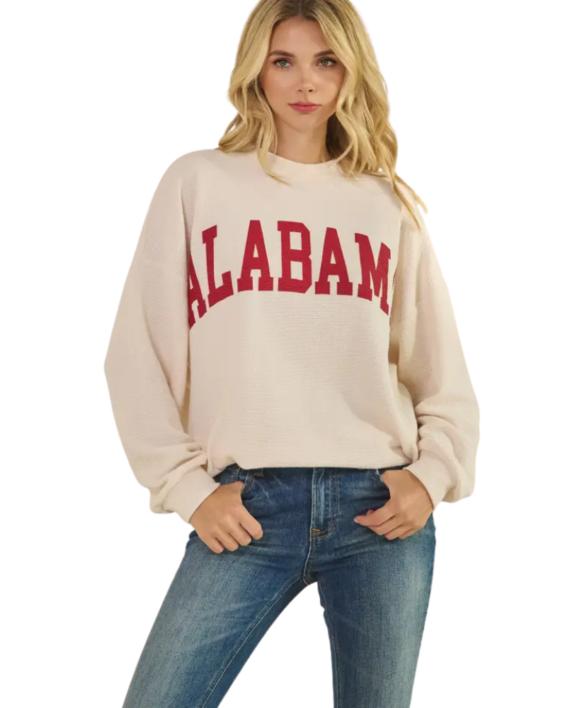 Alabama Cloudy Knit Long Sleeve Top