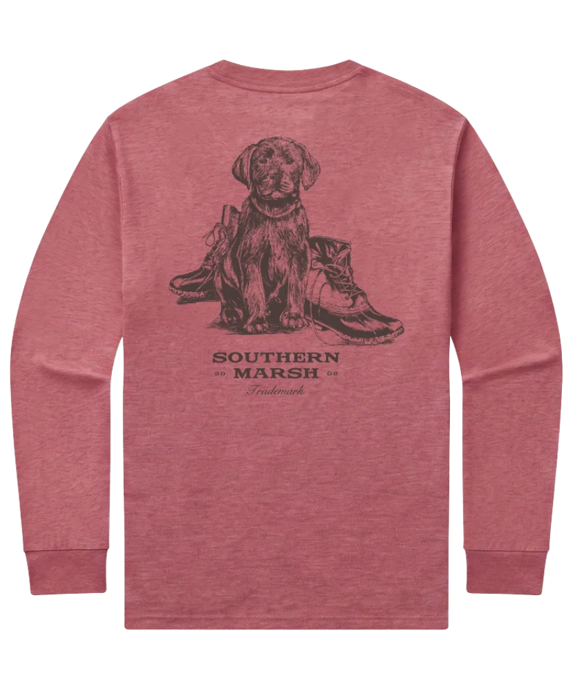 Southern Marsh - LS Seawash - Pup & Boots Tee