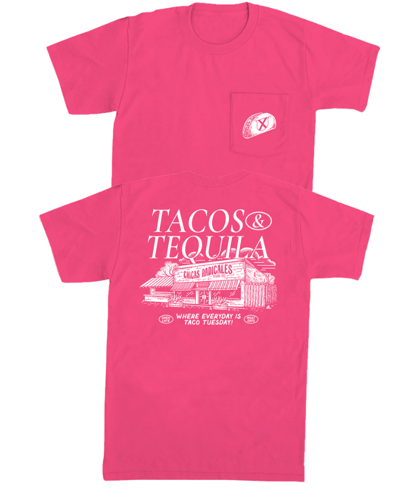 Old Row - Chicks Taco And Tequila Pocket Tee