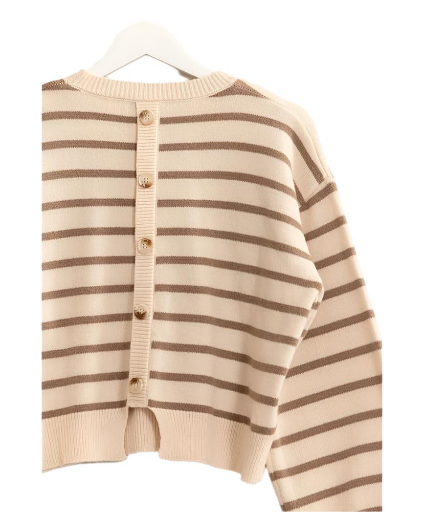 Bailey Back Button Detail Sweater