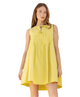 Poppy Pintuck Tie Poplin Dress