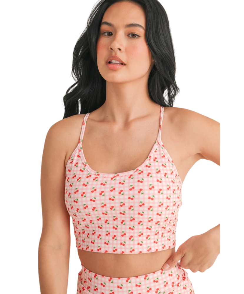 Cherry On Top Gingham Tank