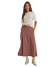 Maple Trail Heritage Plaid Flare Maxi Skirt with Belt