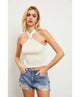Gabby Gather Halter Knit Top