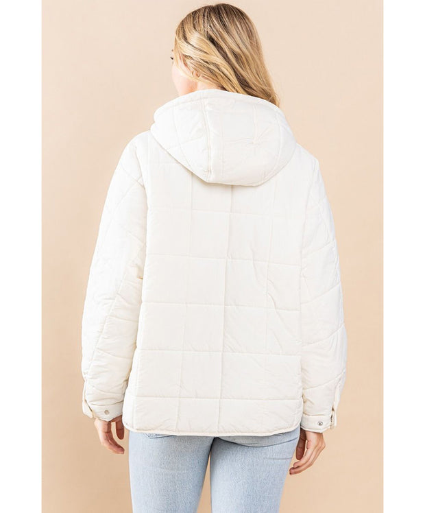 Quinn Quilted Hooded Jacket