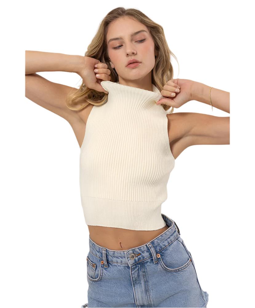 Saylor Sleeveless Sweater Top