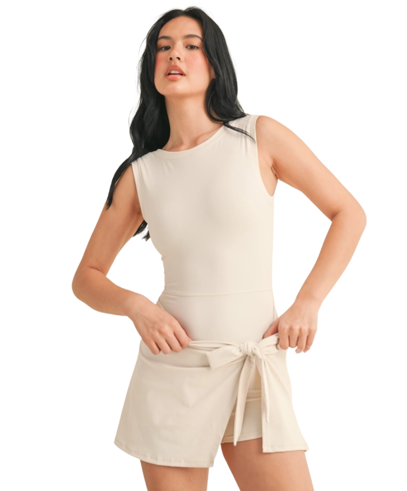 Blakeley Sleeveless Wrap Tie Front Dress