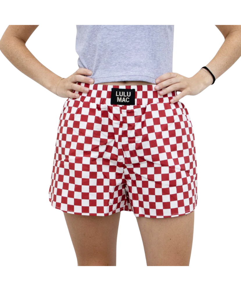 LULU MAC - Check Gameday Boxer Shorts