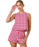 Courtney Sleeveless Gingham Top